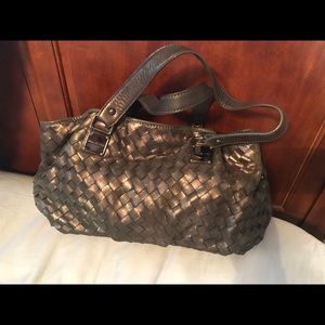 Michael Kors gunmetal handbag
